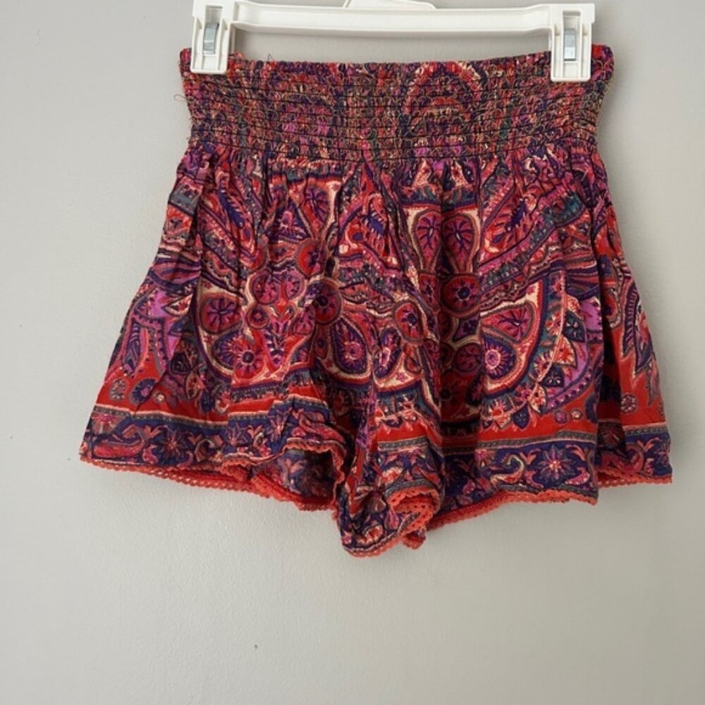 Angie Red and Purple Textured Fabric‎